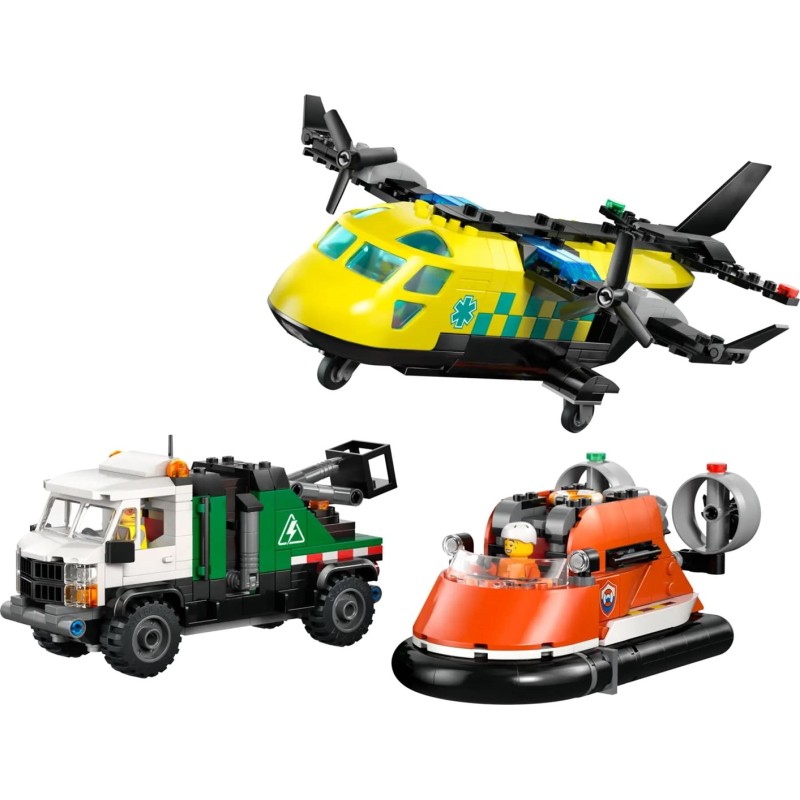 LEGO CITY 60505 Airplane, Service Truck and Hovercraft Rem