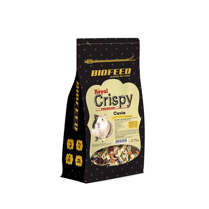 BIOFEED Royal Crispy Premium Cavia - food for guinea pigs - 750g