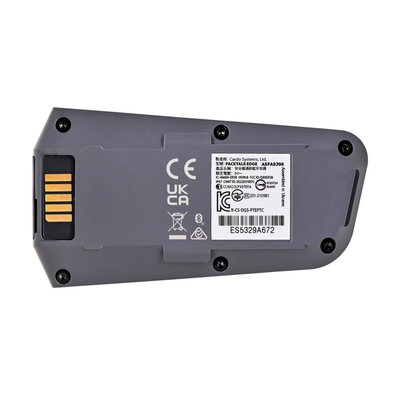 Cardo PT200001 motorcycle intercom 2 channels 1600 m Black