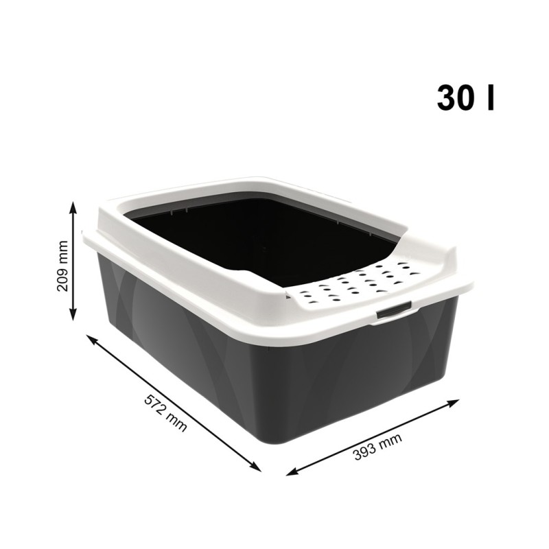 ROTHO Bonnie Eco Black - cat litter box ROTHO Bonnie Eco Black - cat litter box