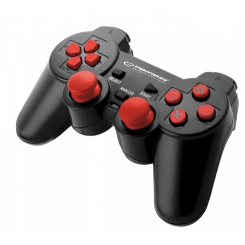 Esperanza EGG106R Gaming Controller Gamepad PC,Playstation 2,Playstation 3 Analogue / Digital USB 2.0 Black,Red Esperanza EGG106R Gaming Controller Gamepad PC,Playstation 2,Playstation 3 Analogue / Digital USB 2.0 Black,Red
