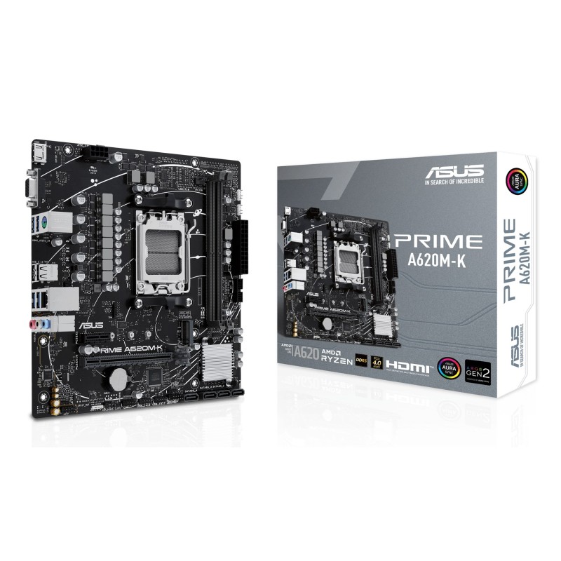 ASUS PRIME A620M-K AMD A620 Socket AM5 micro ATX ASUS PRIME A620M-K AMD A620 Socket AM5 micro ATX