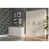 Topeshop ROMANA 160 BIEL KPLB bedroom wardrobe/closet 11 shelves 4 door(s) White Topeshop ROMANA 160 BIEL KPLB bedroom wardrobe/closet 11 shelves 4 door(s) White