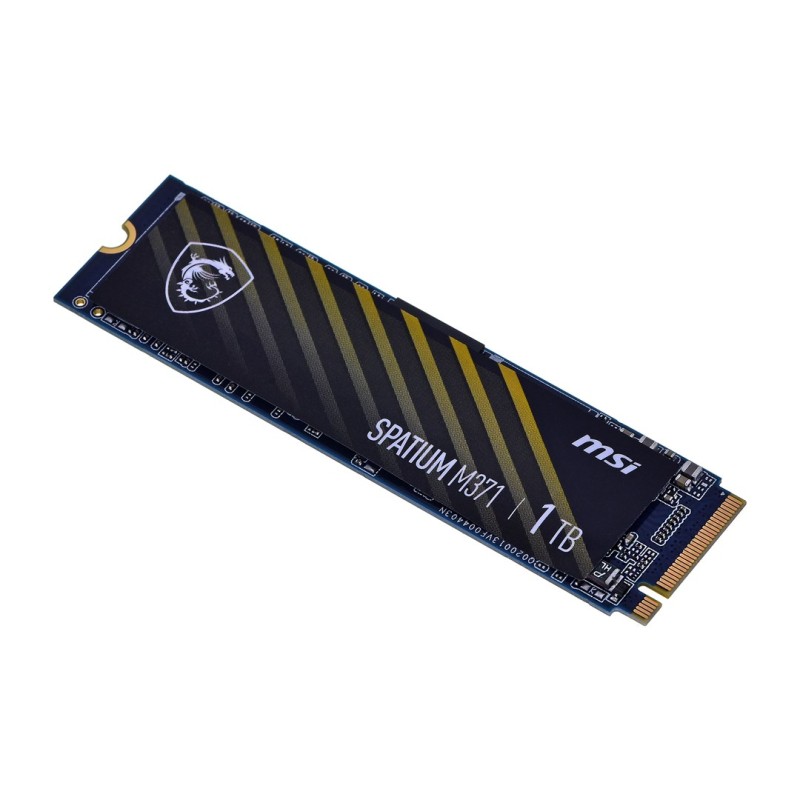 MSI SPATIUM M371 NVME M.2 1TB internal solid state drive 1000 GB PCI Express 3.0 MSI SPATIUM M371 NVME M.2 1TB internal solid state drive 1000 GB PCI Express 3.0