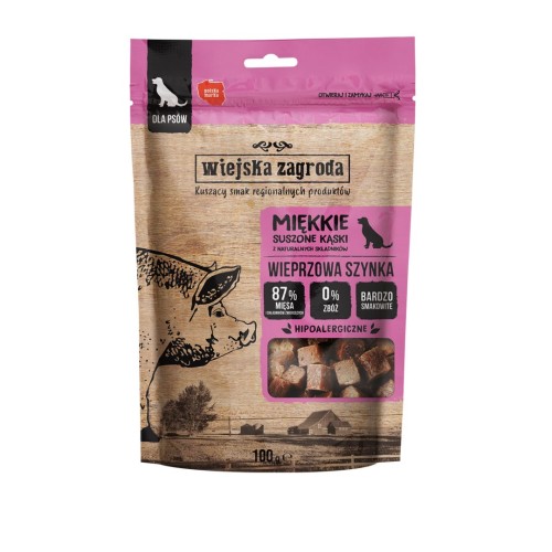 WIEJSKA ZAGRODA Pork ham - dog treat - 100g WIEJSKA ZAGRODA Pork ham - dog treat - 100g