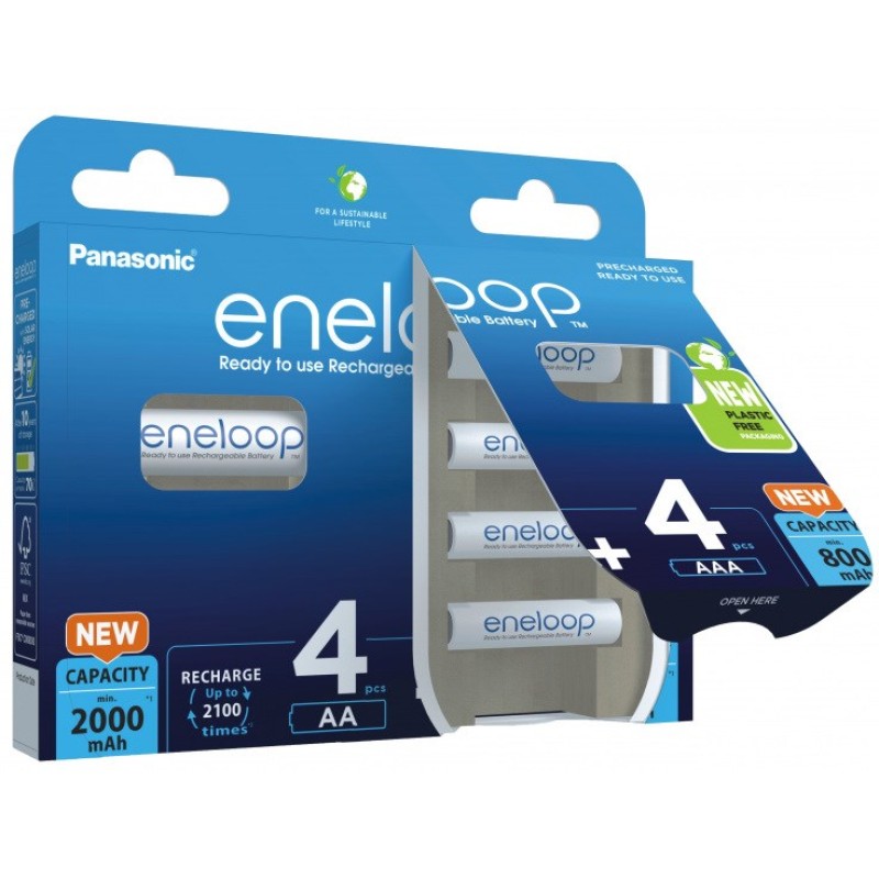 PANASONIC ENELOOP ZESTAW 4x AA 2000mAh + 4x AAA 800mAh PANASONIC ENELOOP ZESTAW 4x AA 2000mAh + 4x AAA 800mAh