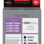 Activejet ABB-1100NX Ink cartridge (replacement for Brother LC1100/980; Supreme; 1 x 29 ml, 3 x 19.5 ml; black, magenta, cyan, yellow)