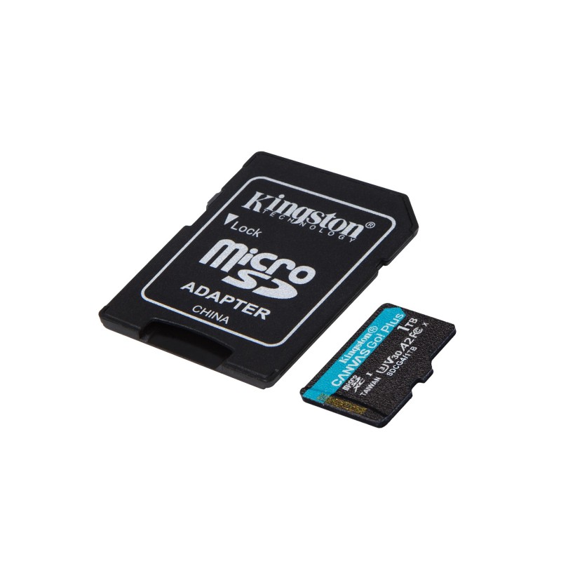 Kingston Technology 1TB microSDXC Canvas Go Plus Gen4 200MB/s A2 U3 V30 Card + Adapter Kingston Technology 1TB microSDXC Canvas Go Plus Gen4 200MB/s A2 U3 V30 Card + Adapter