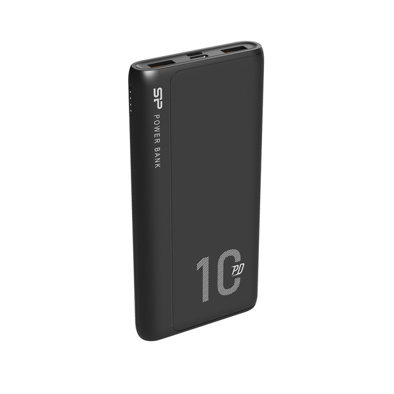 SILICON POWER QP15 Powerbank External battery 10000 mAh 2x USB QC 3.0 1x USB-C PD (SP10KMAPBKQP150K) Black SILICON POWER QP15 Powerbank External battery 10000 mAh 2x USB QC 3.0 1x USB-C PD (SP10KMAPBKQP150K) Black