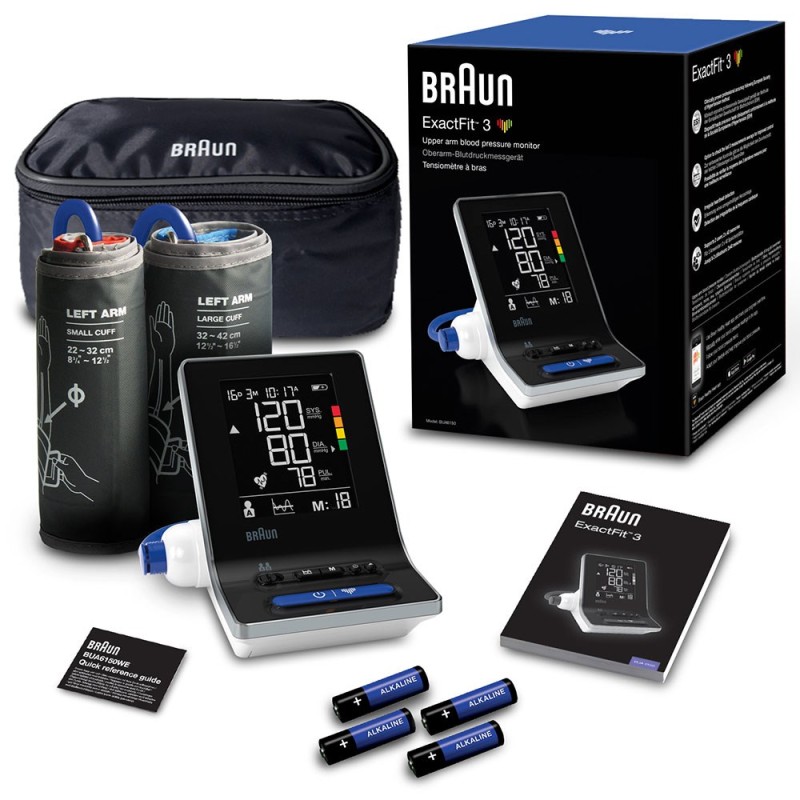 Braun ExactFit 3 BUA6150WE Upper arm Automatic 2 user(s) Braun ExactFit 3 BUA6150WE Upper arm Automatic 2 user(s)