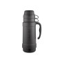 Termos szklany z dwoma kubkami 1l black 194530 THERMOS