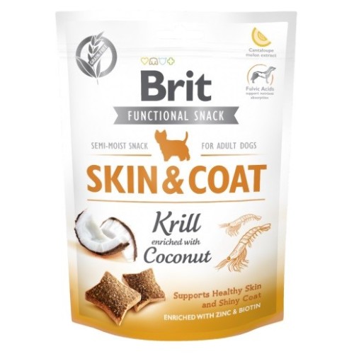 BRIT Functional Snack Skin&Coat Krill - Dog treat - 150g BRIT Functional Snack Skin&Coat Krill - Dog treat - 150g