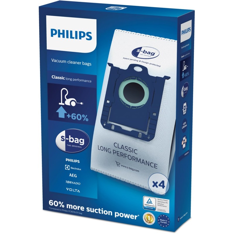 Philips s-bag 4 x dust bags Vacuum cleaner bags Philips s-bag 4 x dust bags Vacuum cleaner bags