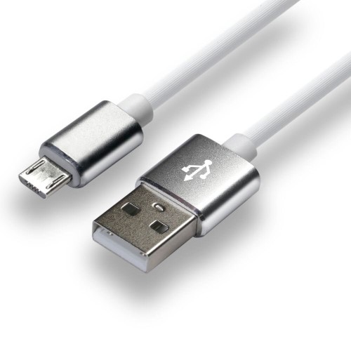 everActive cable USB 1m - White, silicone, quick charge, 2,4A - CBS-1MW everActive cable USB 1m - White, silicone, quick charge, 2,4A - CBS-1MW