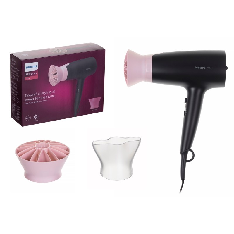 Philips BHD350/10 hair dryer 2100 W Black, Pink Philips BHD350/10 hair dryer 2100 W Black, Pink