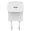 BELKIN COMPACT CHARGER 30W TRAVEL USB-C, WHITE BELKIN COMPACT CHARGER 30W TRAVEL USB-C, WHITE