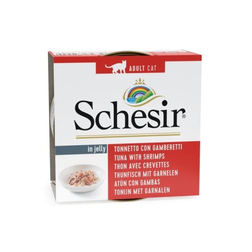 SCHESIR in jelly Tuna with shrimps - wet cat food - 85 g SCHESIR in jelly Tuna with shrimps - wet cat food - 85 g