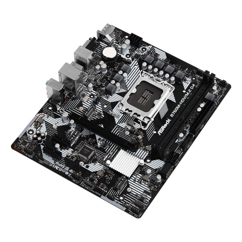 Asrock B760M-HDV/M.2 D4 Intel B760 LGA 1700 micro ATX Asrock B760M-HDV/M.2 D4 Intel B760 LGA 1700 micro ATX