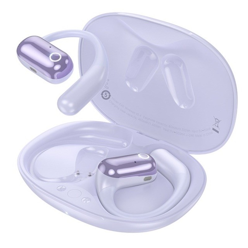 Hoco EA6 Headset Wireless Open-Ear Connectivity/Music Bluetooth Purple Hoco EA6 Headset Wireless Open-Ear Connectivity/Music Bluetooth Purple