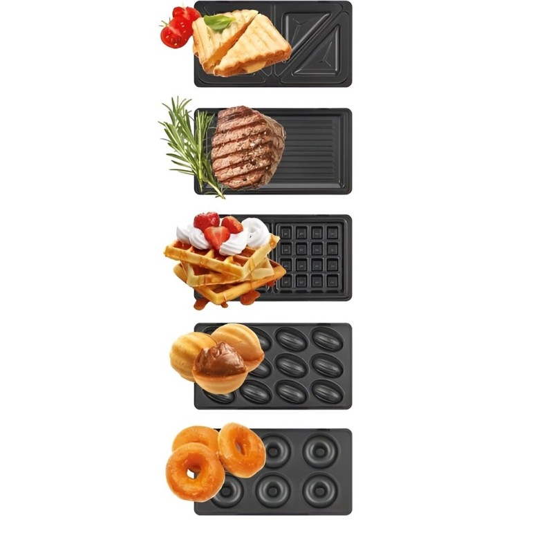 MPM MOP-54 Sandwich Toaster 5-in-1 Black