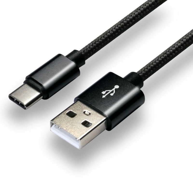 everActive cable USB-C 1m - Black, braided, quick charge, 3A - CBB-1CB everActive cable USB-C 1m - Black, braided, quick charge, 3A - CBB-1CB