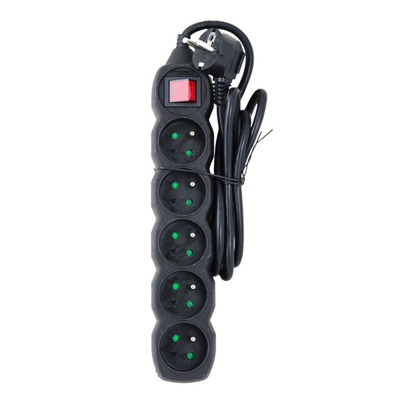 Esperanza ELK214K Power strip 5GN/1,5M Black Esperanza ELK214K Power strip 5GN/1,5M Black