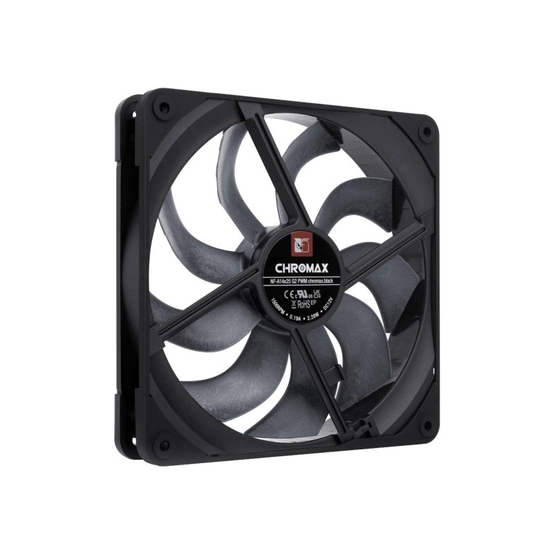 NF-A14x25 G2 PWM chromax.black - next-gen 140mm fan (black)