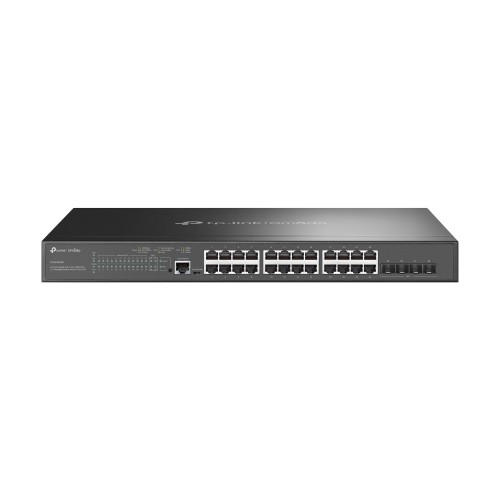 TP-Link Omada 24-Port Gigabit and 4-Port 10GE SFP+ L2+ Managed Switch with 24-Port PoE+ TP-Link Omada 24-Port Gigabit and 4-Port 10GE SFP+ L2+ Managed Switch with 24-Port PoE+
