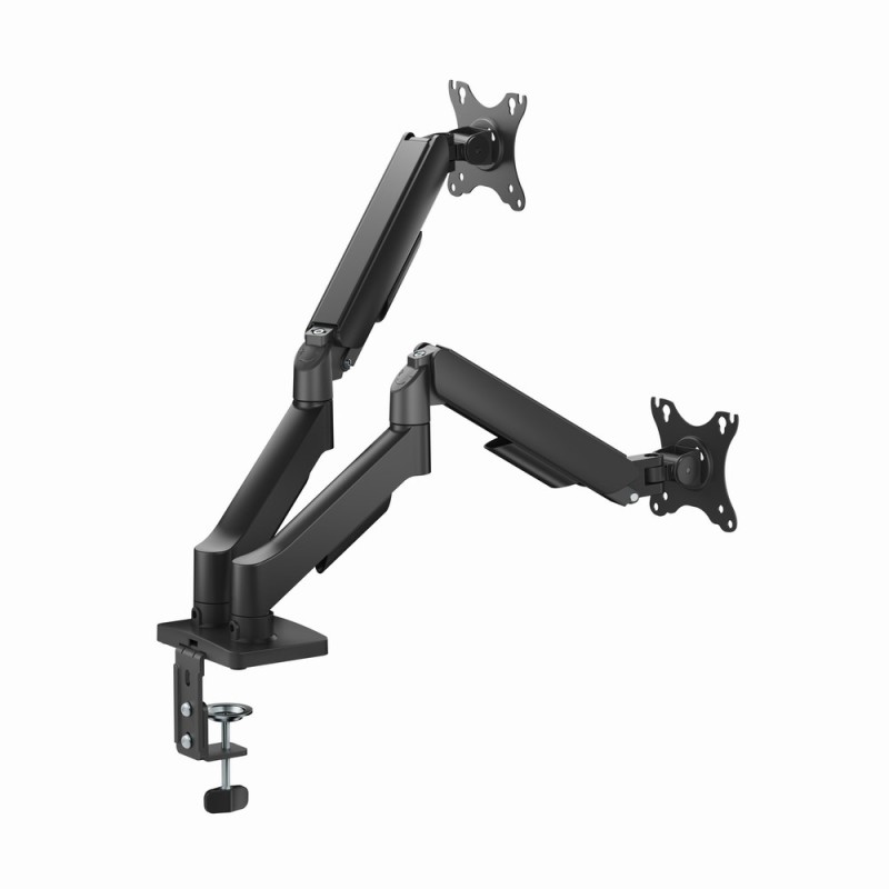 Gembird MA-DA2U-01 Adjustable desk 2-display mounting arm with USB ports, 17”-32”, black