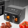 Double fat-free fryer, 2200 W, capacity 8 l, LED display Double fat-free fryer, 2200 W, capacity 8 l, LED display