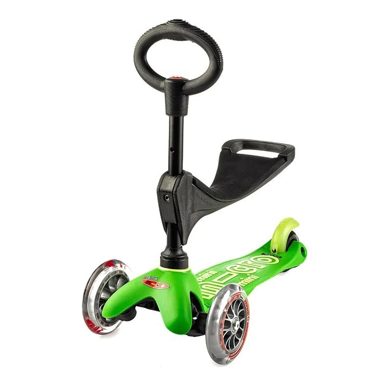 Micro three-wheeled scooter/rider Mini 3in1 Deluxe Green