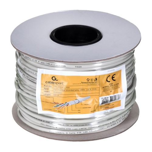 Gembird CAT6 FTP 100m networking cable Grey F/UTP (FTP) Gembird CAT6 FTP 100m networking cable Grey F/UTP (FTP)