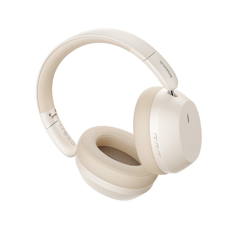 Baseus Bass 35 Max Headphones Wired & Wireless Head-band Music USB Type-C Bluetooth Beige Baseus Bass 35 Max Headphones Wired & Wireless Head-band Music USB Type-C Bluetooth Beige
