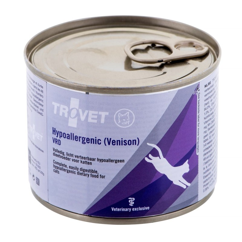TROVET Hypoallergenic VRD with venison - wet cat food - 200g TROVET Hypoallergenic VRD with venison - wet cat food - 200g