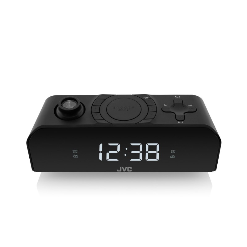 JVC radio alarm clock RA-E211B black JVC radio alarm clock RA-E211B black