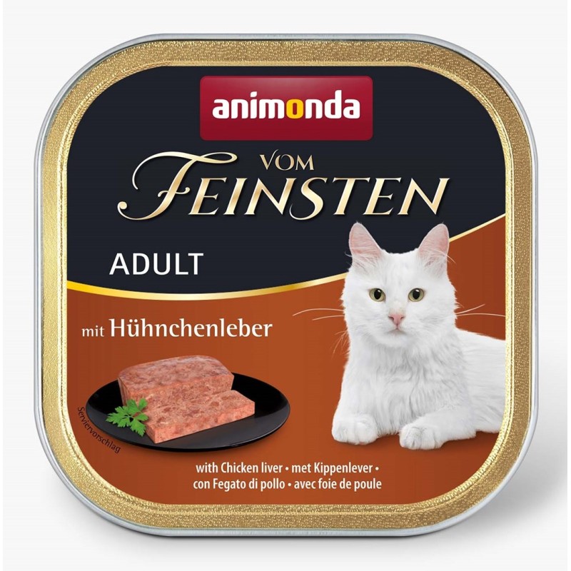 ANIMONDA Vom Feinsten Adult Chicken liver - wet cat food - 100g