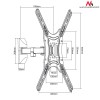 TV & Monitor Wall Mount Maclean MC-758 Brackets