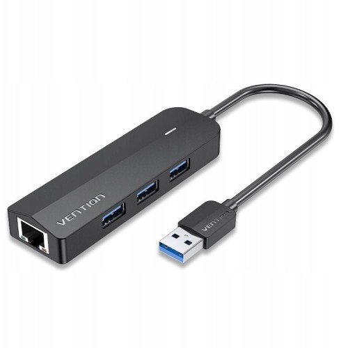 Hub 5w1 Vention USB 3.0 + adapter Gigabit Ethernet