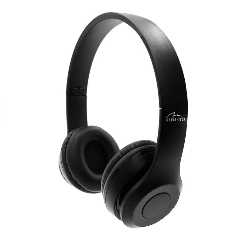 MEDIA-TECH EPSILION BT MT3591 Wireless headphones Bluetooth 4.2 Microphone Radio FM Black MEDIA-TECH EPSILION BT MT3591 Wireless headphones Bluetooth 4.2 Microphone Radio FM Black
