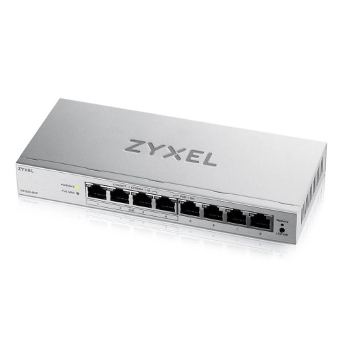 Zyxel GS1200-8HPV3 Managed L2 Gigabit Ethernet (10/100/1000) Power over Ethernet (PoE) Desktop Grey Zyxel GS1200-8HPV3 Managed L2 Gigabit Ethernet (10/100/1000) Power over Ethernet (PoE) Desktop Grey
