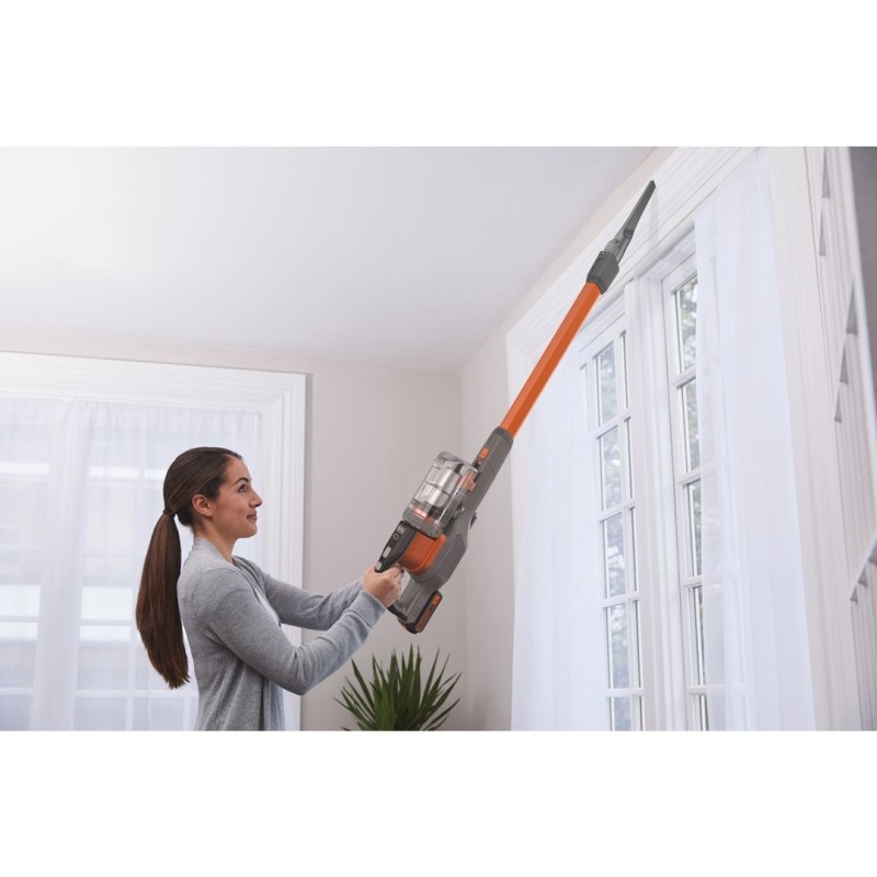 Black & Decker BHFEV182C-QW stick vacuum/electric broom 2-in-1 stick vacuum Battery Dry Bagless Orange, Titanium 2 Ah Black & Decker BHFEV182C-QW stick vacuum/electric broom 2-in-1 stick vacuum Battery Dry Bagless Orange, Titanium 2 Ah