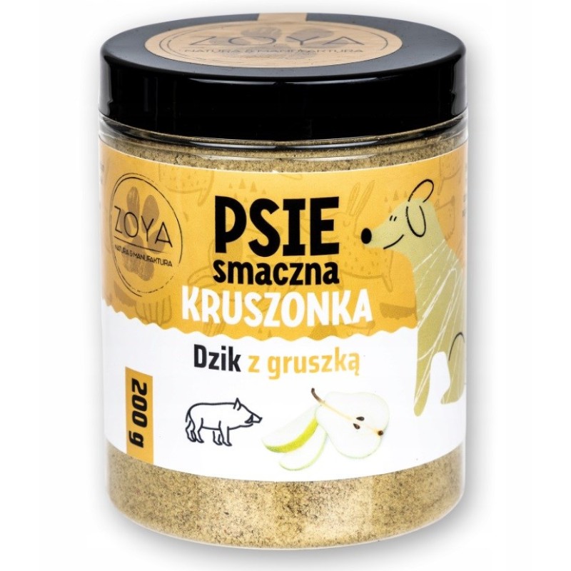 ZOYA Wild Boar and Pear Crumble - dog treat - 200g ZOYA Wild Boar and Pear Crumble - dog treat - 200g