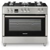 Ravanson KWGE-K90 Glass Inox gas-electric cooker