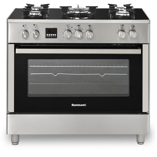 Ravanson KWGE-K90 Glass Inox gas-electric cooker Ravanson KWGE-K90 Glass Inox gas-electric cooker