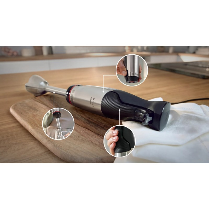 Bosch Serie 6 MSM6M621 blender 0.5 L Immersion blender 1000 W Black, Stainless steel