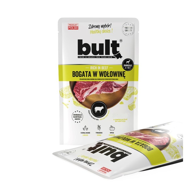 BULT Rich in beef - wet dog food - 100g