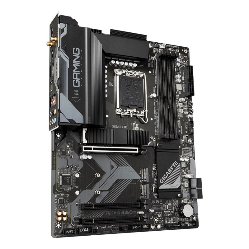 GIGABYTE B760 GAMING X AX Motherboard - Supports Intel Core 14th Gen CPUs, 8+1+1 Phases Digital VRM, up to 7600MHz DDR5 (OC), 3xPCIe 4.0 M.2, Wi-Fi 6E, 2.5GbE LAN, USB 3.2 Gen 2 GIGABYTE B760 GAMING X AX Motherboard - Supports Intel Core 14th Gen CPUs, 8+1+1 Phases Digital VRM, up to 7600MHz DDR5 (OC), 3xPCIe 4.0 M.2, Wi-Fi 6E, 2.5GbE LAN, USB 3.2 Gen 2