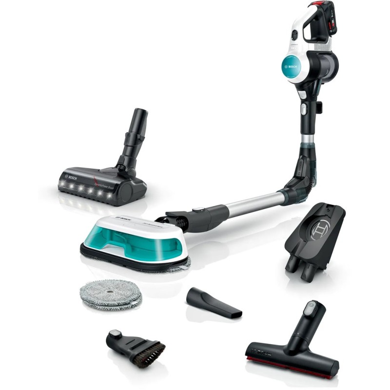 Cordless 2-in-1 hoover, vacuuming and mopping Unlimited 7 ProHygienic Aqua White Cordless 2-in-1 hoover, vacuuming and mopping Unlimited 7 ProHygienic Aqua White