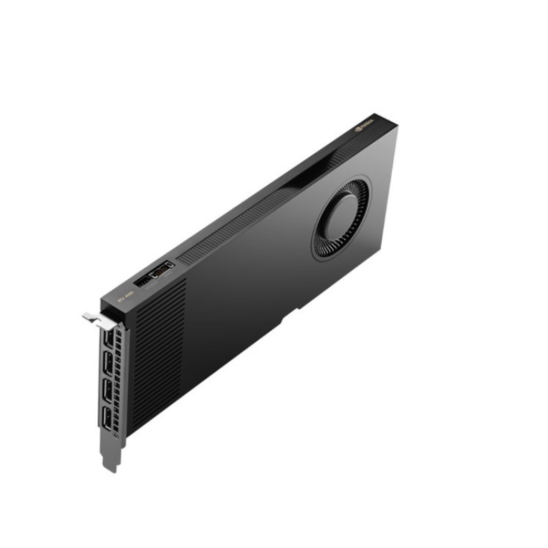 Graphics card PNY NVIDIA RTX 4000 Ada Generation, 20 GB GDDR6 160-bit, PCIe 4.0 x16, Single Slot, 4x Mini DP 1.4a, ATX - ATX bracket, 1x 16-pin power supply cable, retial Graphics card PNY NVIDIA RTX 4000 Ada Generation, 20 GB GDDR6 160-bit, PCIe 4.0 x16, Single Slot, 4x Mini DP 1.4a, ATX - ATX bracket, 1x 16-pin power supply cable, retial