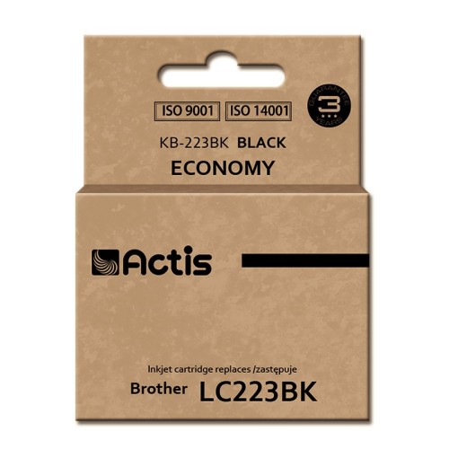 Actis KB-223BK ink (replacement for Brother LC223BK; Standard; 16 ml; black) Actis KB-223BK ink (replacement for Brother LC223BK; Standard; 16 ml; black)